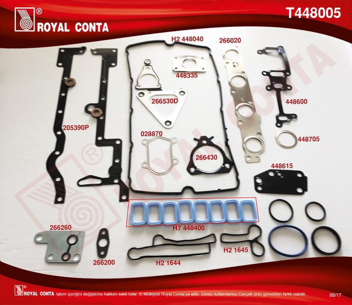 Motor Takım Conta (Skc.keçe Ve S.lastiği Yoktur)