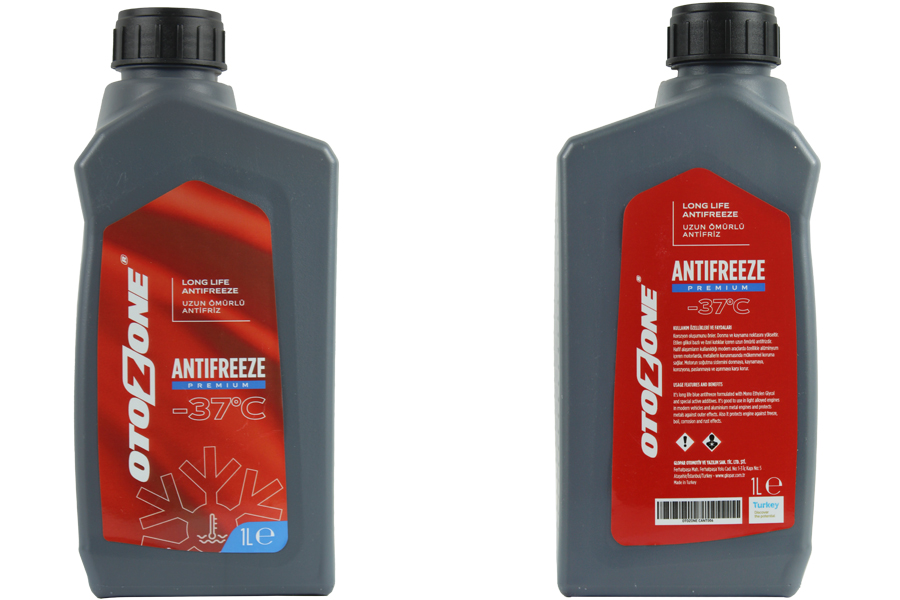 Antifriz 1 Lt -37 C Kırmızı Long Life (Koli 12 Ad) ...