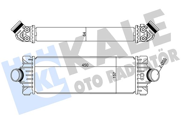 TURBO INTERCOOLER RADYATOR TRANSIT V347 11>14 V362 14>CUSTOM 12>2.2TDCI 155PS ARKADAN CEKER