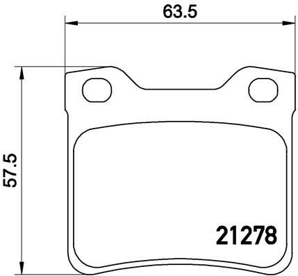 FREN BALATASI ARKA PEUGEOT P406 2.0 16V 95>