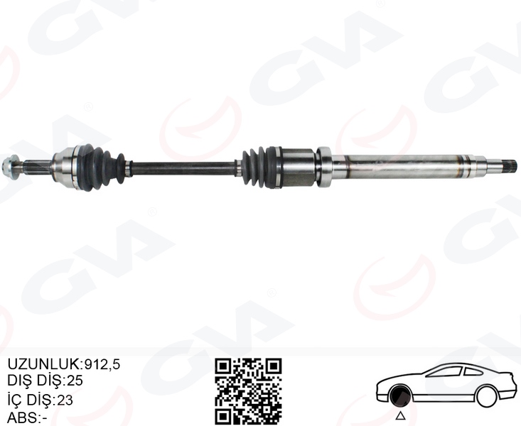 ÖN AKS KOMPLE SAĞ FORD COURIER 1.5 1.6 TCDI 14> 17