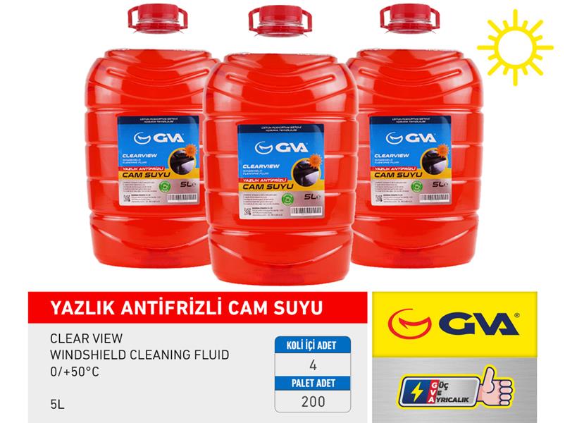 Cam Suyu 5 Lt Yazlik (Antifrizli 0/+50C)