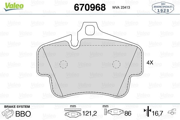 DİSK FREN BALATASI ARKA BOXSTER 2006 >CAYMAN 2009 >911 2001-2012