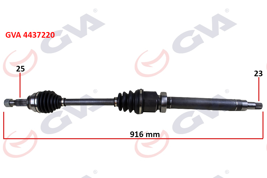 ÖN AKS KOMPLE SAĞ FIESTA V 1.4 TDCI 02>08 FUISON 1.4 TDCI FIESTA VII 08>12 1.25-1.4TDCI- 1..5 TDCI-1.6 TDCI (916mm)