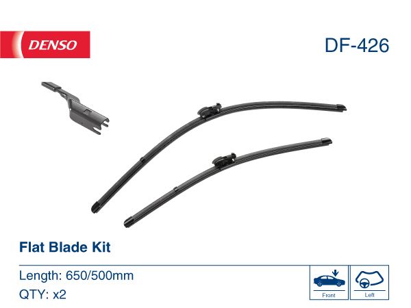 Wiper. Flat Front Blade