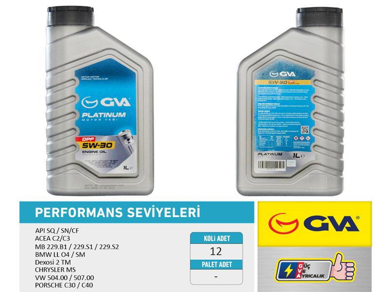 Motor Yağı 5W30 1 Lt Platinum Partiküllü-dpf Tam S...