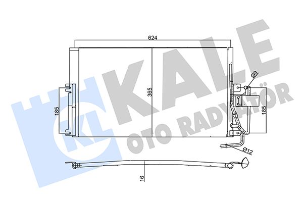 KLİMA RADYATÖRÜ (KONDENSERİ) OPEL VECTRA B 99>02 AL/AL