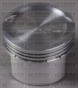 PİSTON+SEGMAN (STD) (71.20MM) FIAT PALIO 1.2 8V (87-835900-12)