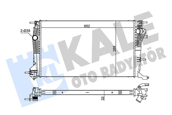 SU RADYATORU FLUENCE - MEGANE III 1.6 2.0 DCI 10-