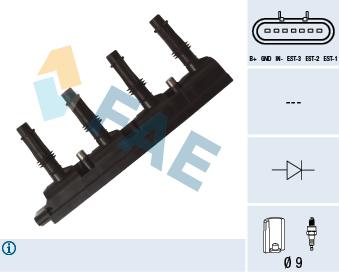 ATEŞLEME BOBİNİ ASTRA J-ADAM-CORSA D-INSIGNIA-MERIVA B-ZAFIRA TOURER C-AVEO-CRUZE-TRAX-VOLT 1.2-1.4