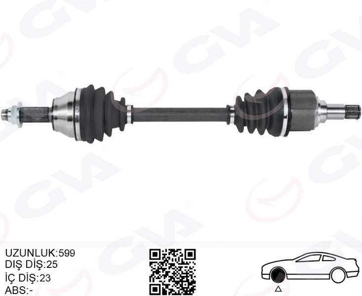 ÖN AKS KOMPLE SOL FORD ESCORT V / VI 1.6 HCS / 1.8 16V / 1.8D 90>95