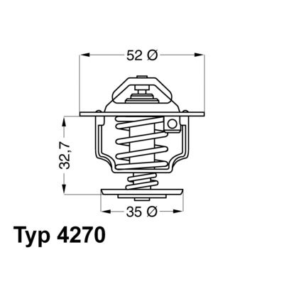 Termostat (60C) Ford-otosan Termostat-transit M12-...