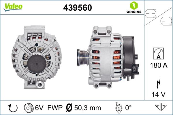 ALTERNATOR (14V 180A) BMW E60 E61 E87 E90 E91 E92 E63 E64 E65 E66 G32