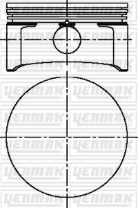 MOTOR PİSTON+SEGMAN STD ASTRA-CORSA-MERIVA-TIGRA-VECTRA-ZAFIRA 00=> (X1.8XE1/Z1.8XE/Z1.8XEL) (80.5)