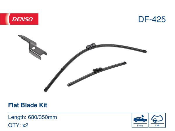 Wiper. Flat Front Blade