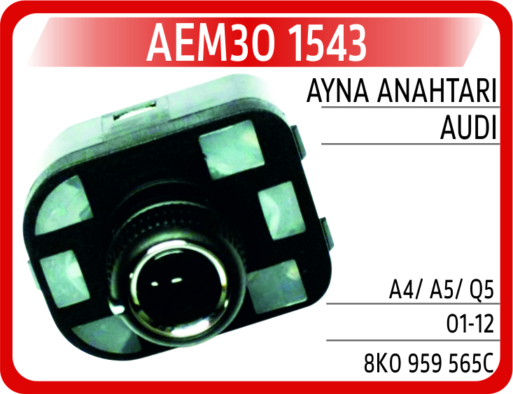 AYNA ANAHTARI AUDI A4/ A5/ Q5 01-12