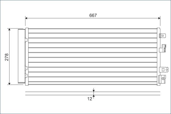 KLİMA RADYATÖRÜ (KONDENSATÖRÜ) OPEL CORSA E 14>19 1.0 XFL-XFT 1.3 CDTI B13DTC-DTE-DTN-DTR 1.4 B14XEJ-XEL