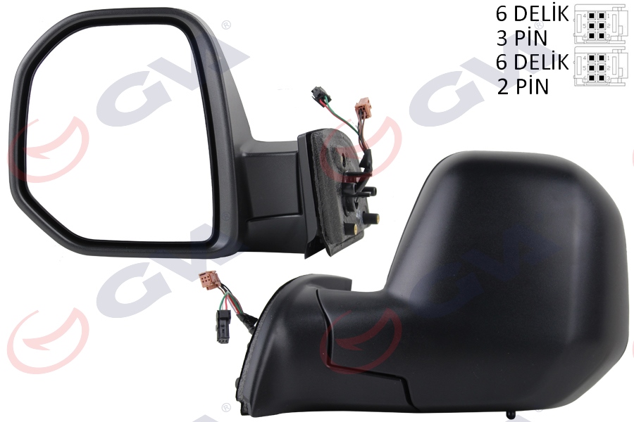DIŞ DİKİZ AYNASI SOL BERLINGO-PARTNER 08> ELEKTRİKLİ+ISITMALI+SENSÖRLÜ+KONVEKS VM-6118EHL