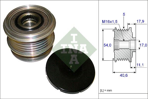 ALTERNATÖR GERGİ KASNAĞI FORD MONDEO IV 2.5-SMAX 07=> VOLVO S40-V50-S60-V60-SC60-V70-XC70-S80-XC90