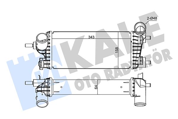 TURBO RADYATÖRÜ FORD FOCUS-CMAX-CONNECT 11> 1.0 ECOBOOST