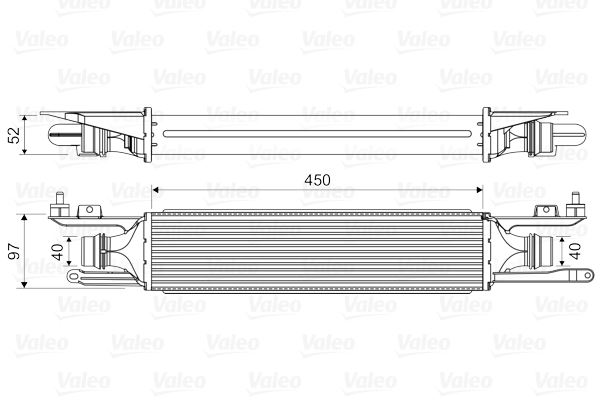 TURBO RADYATÖRÜ (INTERCOOLER) CORSA D 06> 1.3CDTI (90PS) (450x100x52)