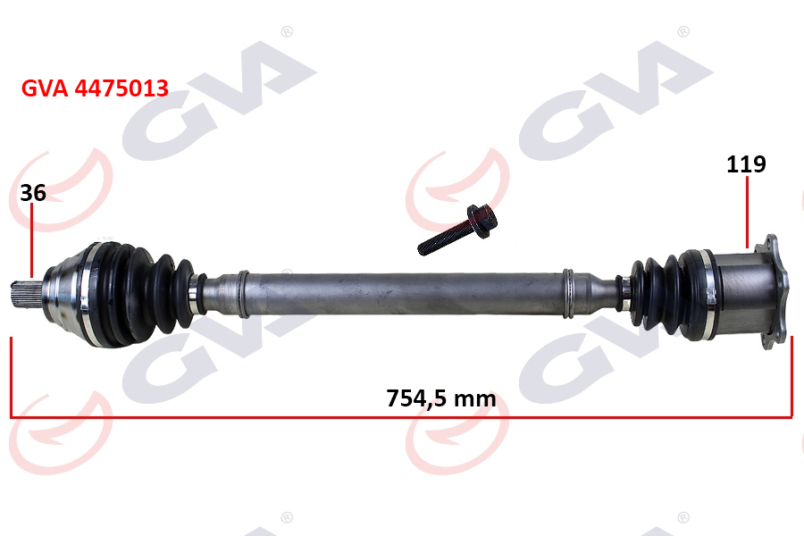 Komple Aks Sağ CADDY-GOLF5-JETTA-PASSAT 1.9-2.0 Td...