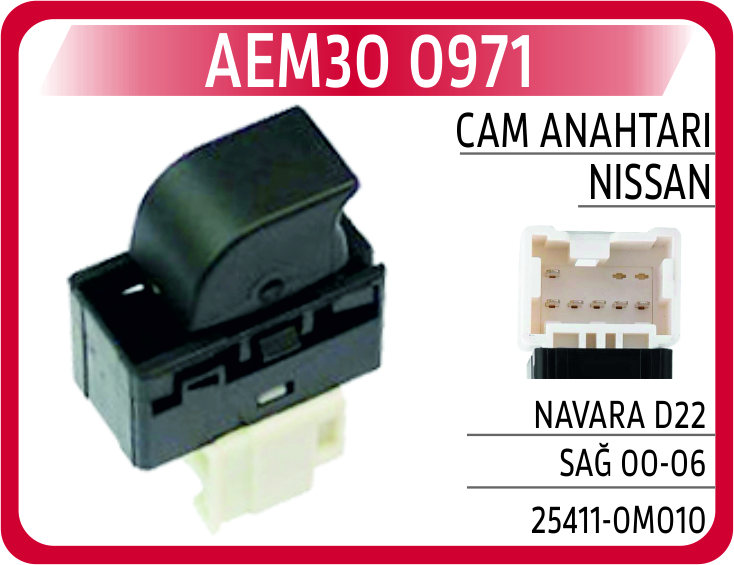 CAM ANAHTARI NAVARA D22 SAG 00-06