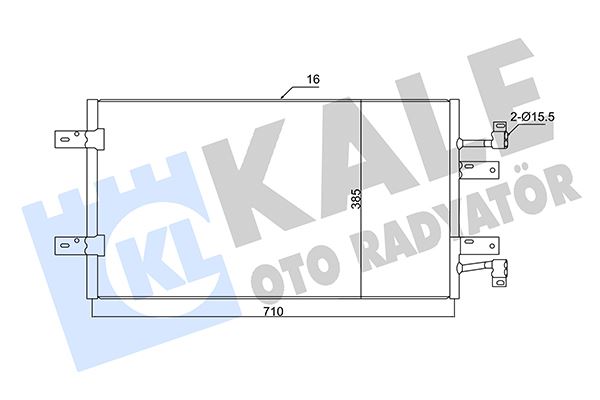KLİMA RADYATÖRÜ RENAULT TRAFIC II 06> OPEL VİVARO 06> 2.0dCi 2.5dCi (729x391x16)