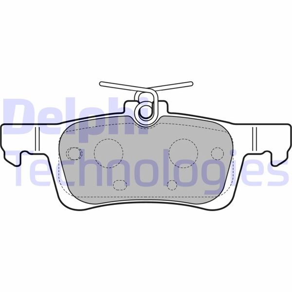 ARKA FREN BALATASI P308 II 1.2 VTİ-1.2 THP-1.6 HDİ-2.0 HDİ 13> (FREN DİSKİ ÇAPI 249mm İÇİN)