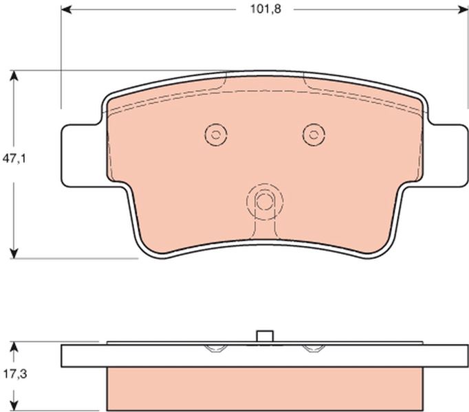ARKA FREN BALATASI (DİSK FREN) OPEL CORSA D 06>14 GRANDE PUNTO 05>10