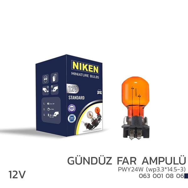 Niken 12V PWY24W Gndz Far Amp (wp3.3X14.5-3) Amb 10L'> Niken 12V PWY24W Gndz Far Amp (wp3.3X14.5-3) Amb 10...