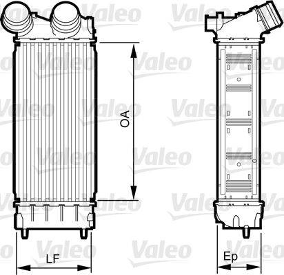 Intercooler Brazing Intercooler A/m (300X145X76) 308...