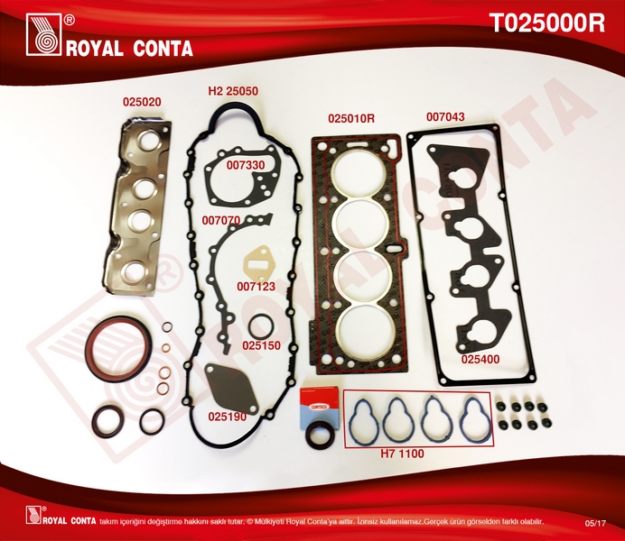 Motor Üst Conta Tk.