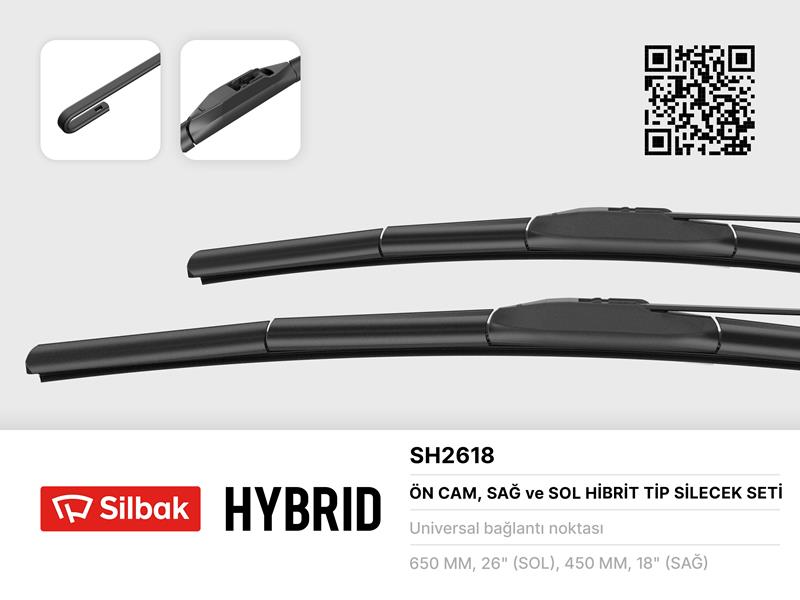 Silecek Süpürgesi 650/450MM (Muz Tipi) Civi 9.10 H...