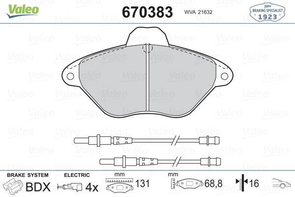 ÖN BALATA FİŞLİ XANTIA 2.0 ie 16V (98-4.03) GDB1102