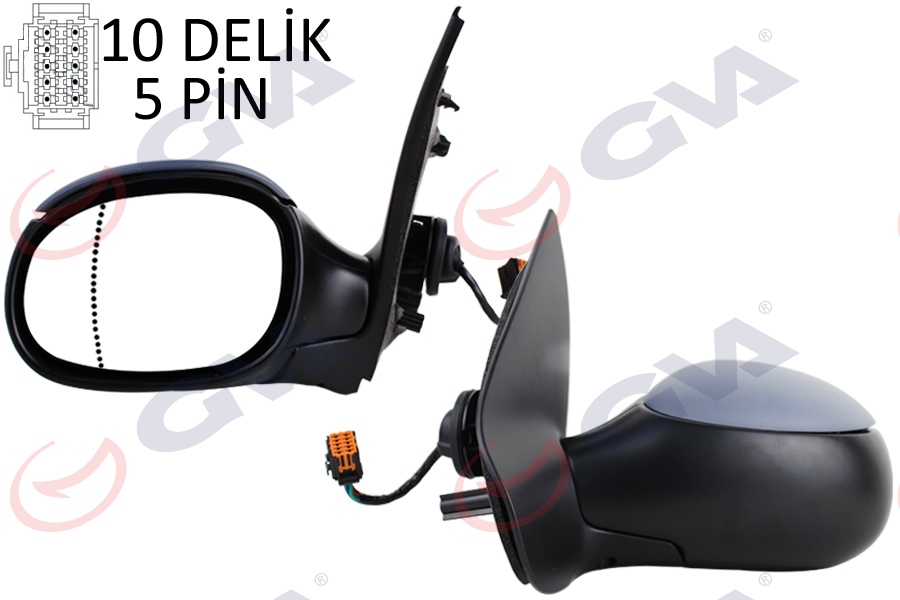 Dış Dikiz Aynası Sol 206 04> Elektrikli+isitmal...