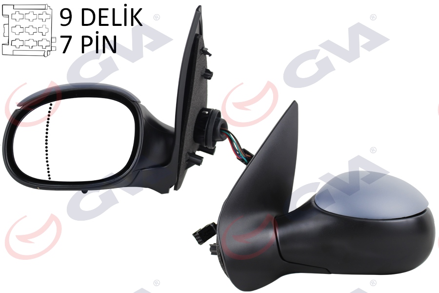 Dış Dikiz Aynası Sol 206 98> Elektrikli+isitmal...