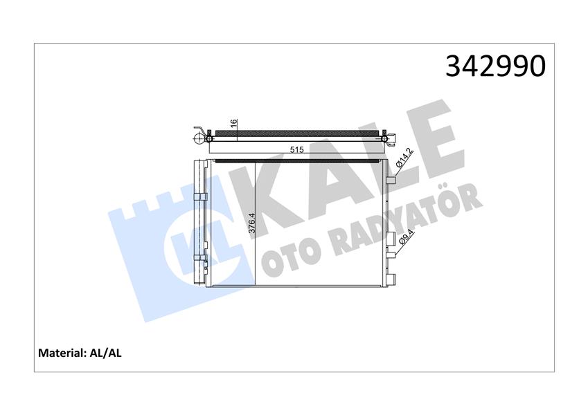 KLİMA KONDENSERİ HYUNDAI İ20 (AL-AL)