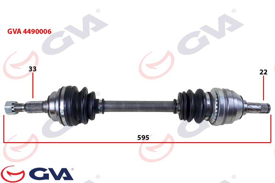 KOMPLE AKS SOL ASTRA G 1.4/1.6 16V (98-05) (595mm)
