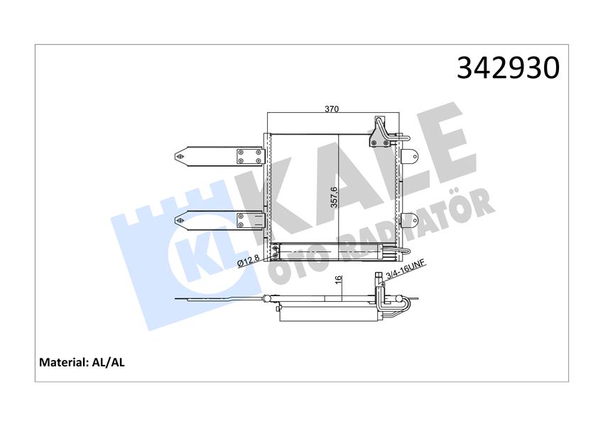 KLİMA KONDENSERİ VW POLO-LUPO-SEAT AROSA VARİANT (AL-AL)