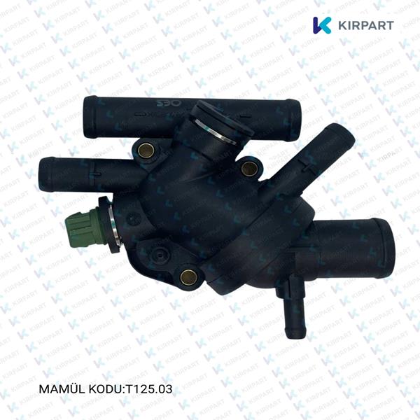TERMOSTAT 89 °C KOMPLE KANGOO 97> MEGANE I 96> CLIO II 98>05 LAGUNA 96> 1.9D F8Q (SENSÖR DELİKLİ) (OES ÜRÜNÜDÜR)