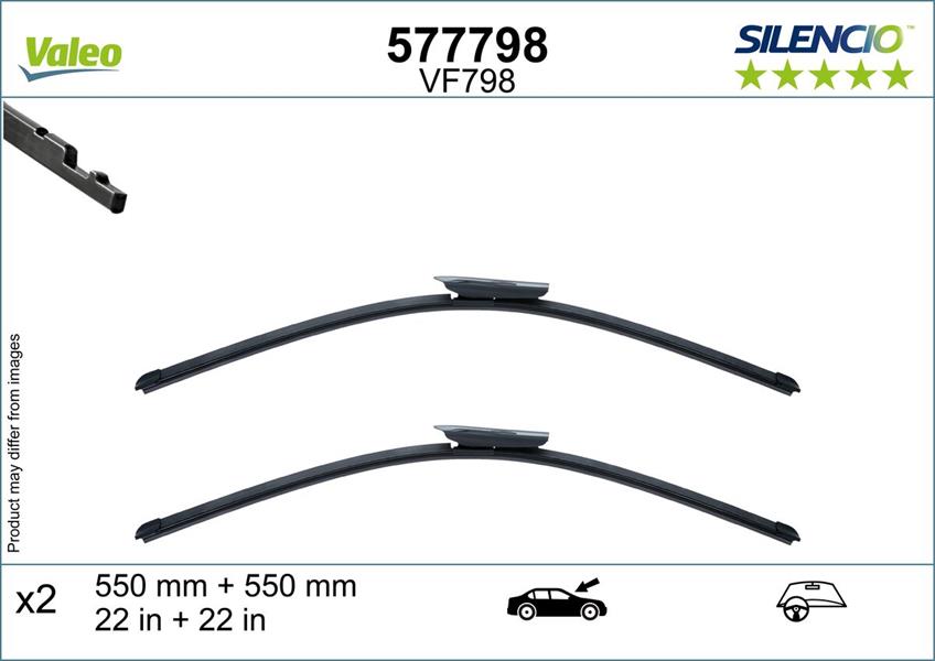 ON SILECEK 550 + 550MM MERCEDES W206 W214 21>