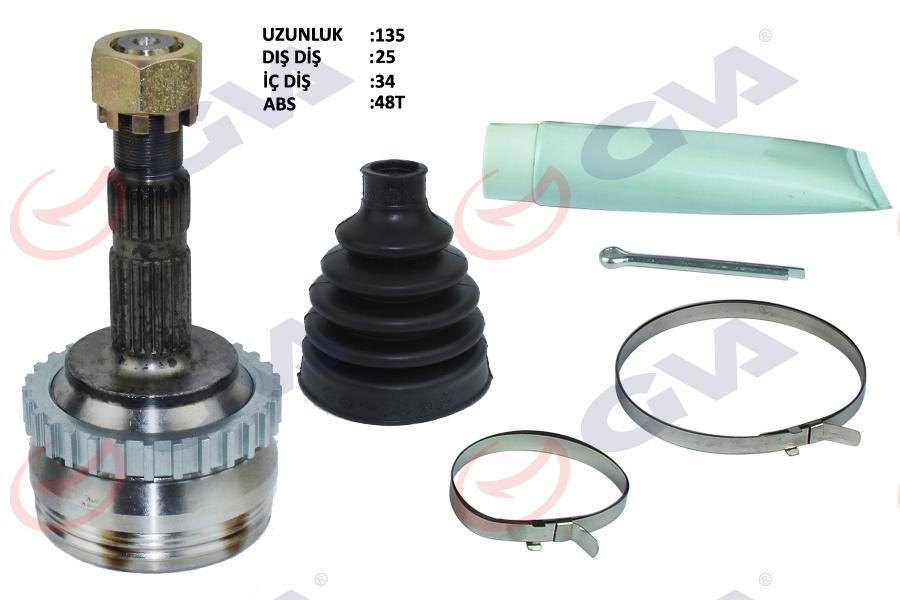 DIŞ AKS KAFASI CORSA B-C 94>06 COMBO B-C 94>11 TIGRA B 04>10 MERIVA A 04>10 (ABS`Lİ 29 DİŞ) 22x28x52 (150mm)