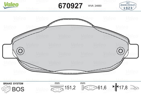 ÖN BALATA P308 1.4 1.6 HDİ 2.0 HDİ 07> P308 SW 07> P308 CC 1.6 HDİ 09> P3008 13> 1.6 HDI-VTI (FTE)