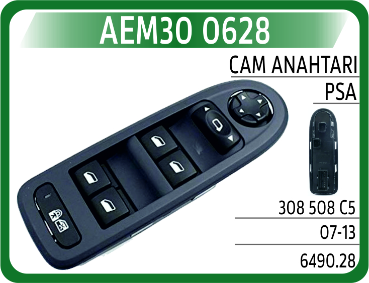 Cam Açma Düğmesi Komple Ön Sol