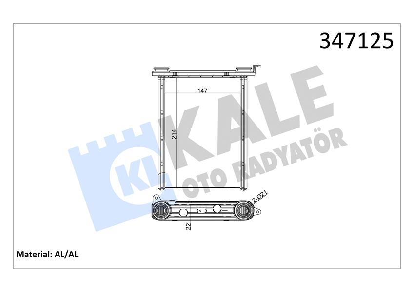 Kalorifer Radyatörü Mgn Iii-fluence 213X148X22