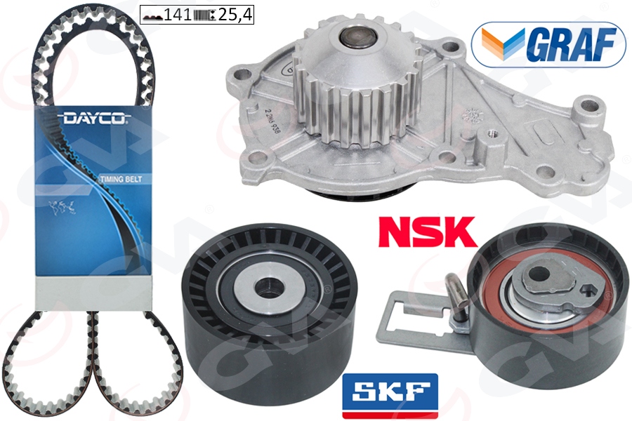DEVİRDAİMLİ EKSANTRİK GERGİ KİTİ (141 DİŞ) P207-P208-P301-P308-P508-P2008-P3008-P5008 08> PARTNER-BE RLINGO-RIFTER-JUMPY-C5-C4-DS4-C3-DS3-DS5-C-ELYSEE 1.6 HDI DV6C DV6DTED- FOCUS III 1.6 TDCİ 11>COURİE