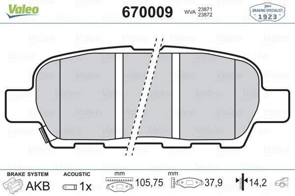 ARKA FREN BALATA NISSAN QASHQAI 1,5L 1,6L 2,0L K9K M9R HR16DE MR20DE J10 06-13 / X-TRAIL 2,0L QR20DE T30 01-07 2,5L QR25DE T30 01-> 2,2L YD22DDTi T30 01-> / MURANO 3,5L Z51 4x4 DCi 08-> / INFINITI FX 3.5L VQ35DE FX35 03-08 / RENAULT KOLEOS 08> - (Aşınma ikaz soketli)