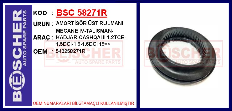Amortisör Üst Rulmanı