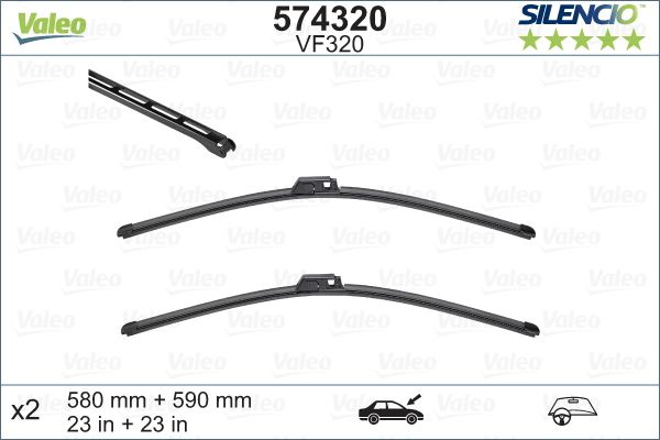 Valeo Silencio X-trm Flat Blade